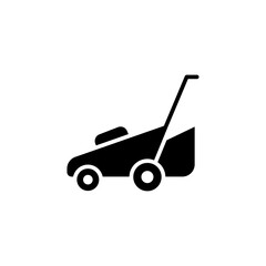 lawn mower icon vector design trendy