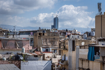 View on the Sin el Fil, suburbs of Beirut, capital of Lebanon