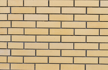 background with yellow beautiful bricks