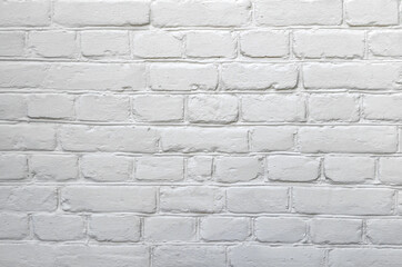 background with a white wall, painted brickwork
