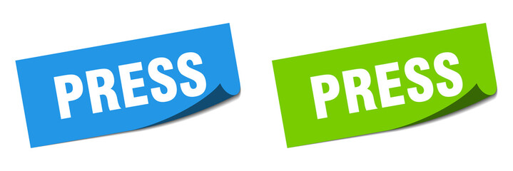 press grunge vintage retro band. press ribbon