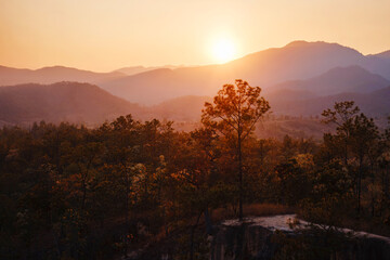 Pai Canyon Kong Lan in Mae hong son, northern Thailand.