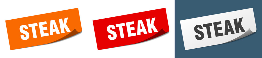 steak grunge vintage retro band. steak ribbon