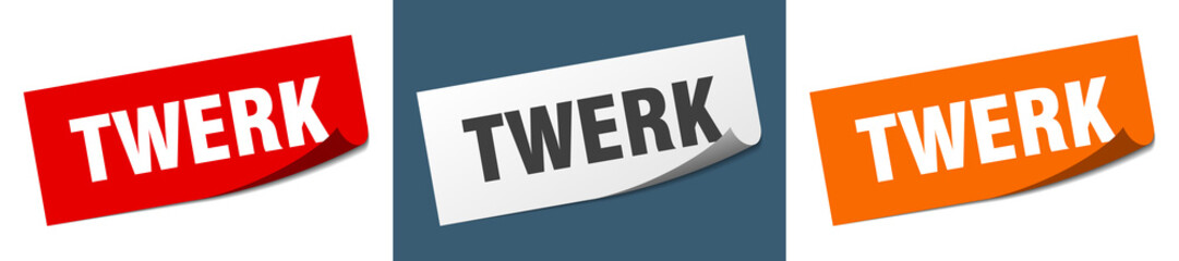 twerk grunge vintage retro band. twerk ribbon