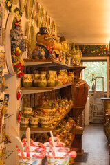 shop shelves in shop