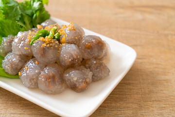 Steamed Tapioca Dumplings with Pork