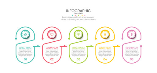 Presentation business abstract background infographic template