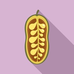 Jackfruit icon. Flat illustration of jackfruit vector icon for web design