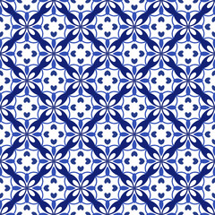 Azulejos portuguese traditional ornamental tile