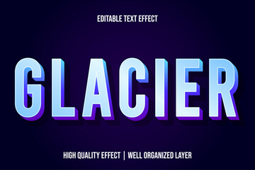 Glacier Modern Text Effect Style