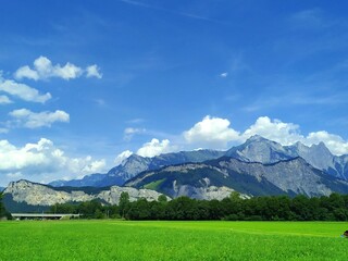 Obraz premium mountain landscape with blue sky