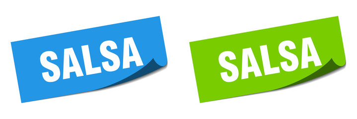 salsa grunge vintage retro band. salsa ribbon