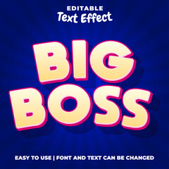 Big Boss Game Title Editable Text Effect Style