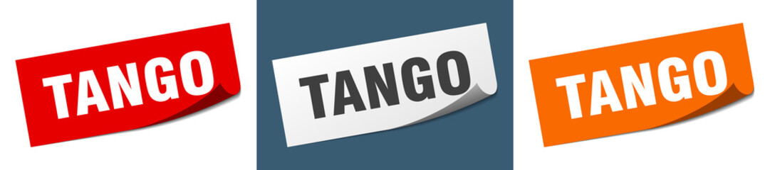 tango grunge vintage retro band. tango ribbon