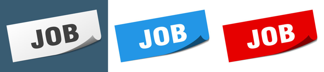 job grunge vintage retro band. job ribbon
