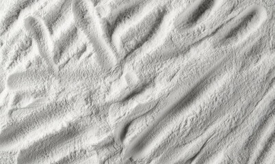 Fototapeta na wymiar White sugar powder surface, background and texture