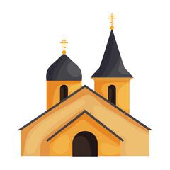 Church vector icon.Cartoon vector icon isolated on white background church.