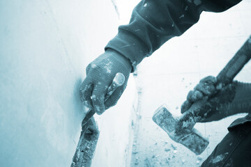 Refurbishment building site works in house