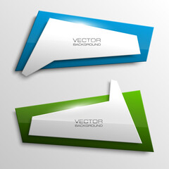 Design shape Origami vector banner