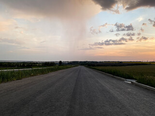 sky in clouds before rain