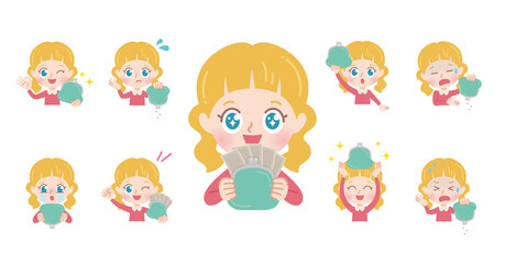 cute type blonde girl_wallet