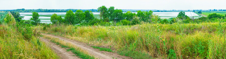 A picturesque reservoir in the Krasnodar Territory