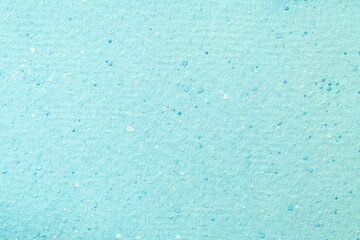 Abstract art background light blue and cyan colors. Watercolor painting on canvas with soft turquoise gradient.