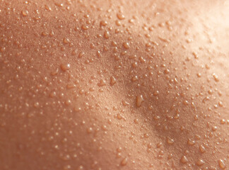 water droplets on the skin as background - obrazy, fototapety, plakaty