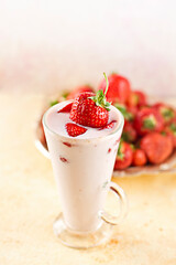 fresh and healthy strawberry cocktail