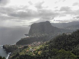 view of Madeira island in portugal from monte girao