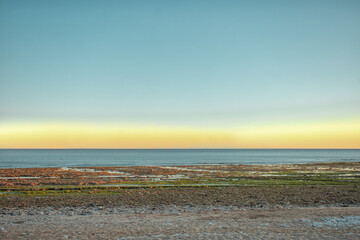coucher de soleil sur la plage de Jars-sur-mer en Vendée