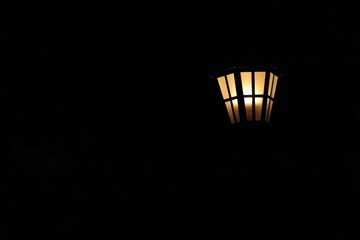 street lamp in night