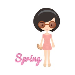 girl's fashion in spring