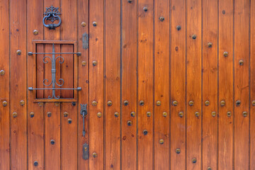 Brown wooden gate (abstract texture)
