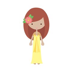 woman in evening gown