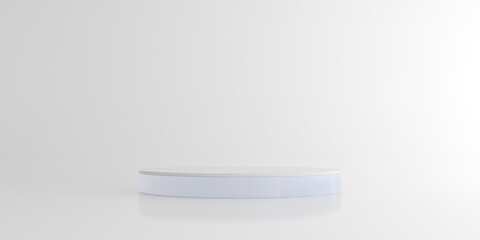 Abstract mock up of geometry podium, Minimal style. 3D rendering.