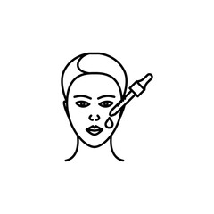 serum line icon. Signs and symbols can be used for web, logo, mobile app, UI, UX