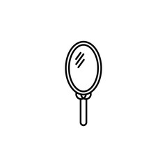 hand mirror line icon. Signs and symbols can be used for web, logo, mobile app, UI, UX