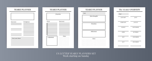 Planner sheet vector. Printable vertical notebook page