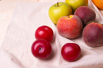 fruit on rustic background