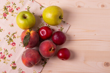 fruit on rustic background