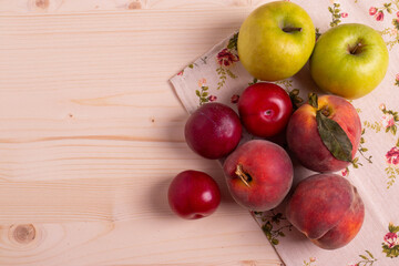 fruit on rustic background
