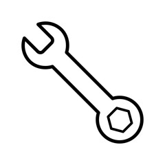 wrench - metal spanner icon vector design template
