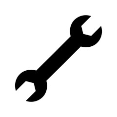 wrench - metal spanner icon vector design template