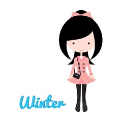 girl's fashion in winter
