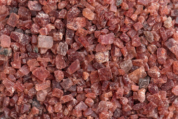 Closeup on black himalayan salt spice texture
