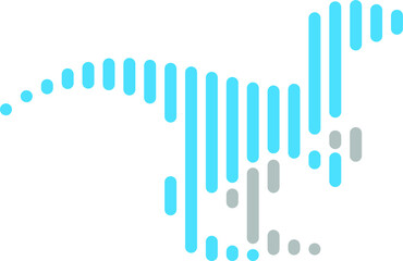 Sound Bar with the Shape of Raptor Vector Design