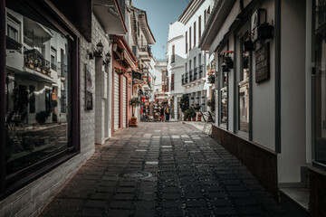 Fototapeta na wymiar narrow street in the old town of Spain