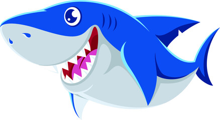 Cute Baby Shark Vector Design