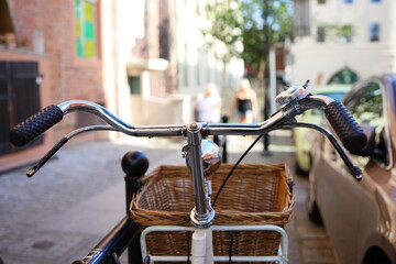 bicycle parked in the street © Robert